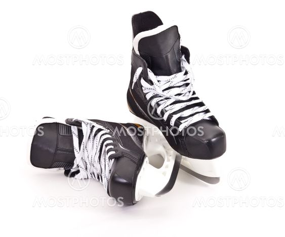pair of hockey skates