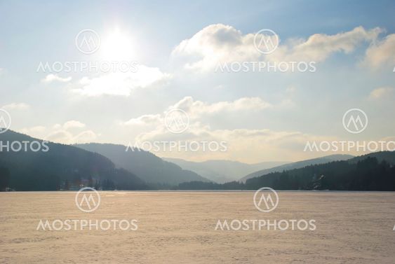 Frozen Titisee Lake, Schwarzwald