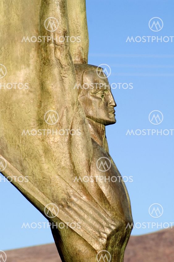 Winged figure at Hoover Dam