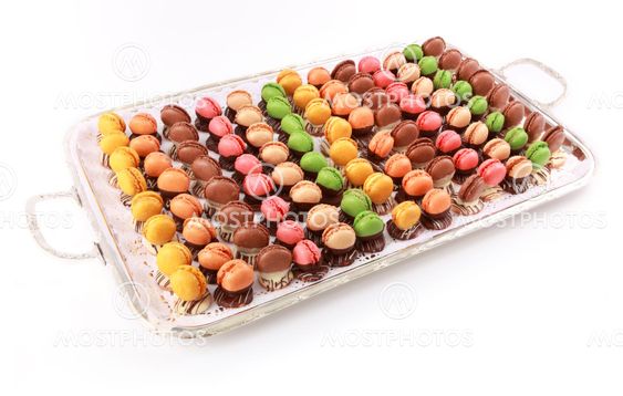Colorful variety macaroons