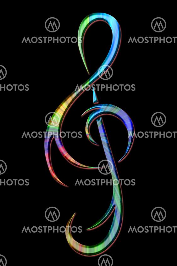 treble clef psychedelic