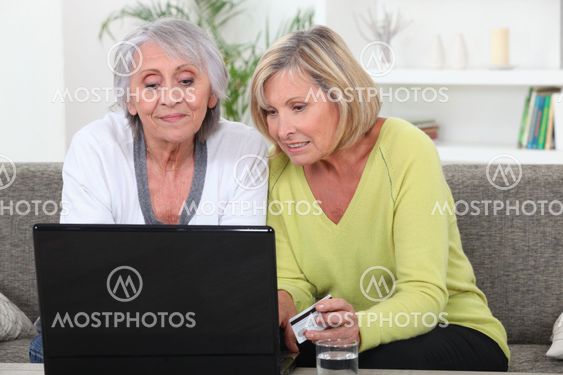 Women buying online