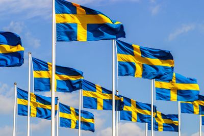 Svenska flaggan på Nationaldagen