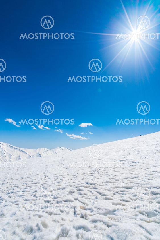 Beautiful snow covered mountains landscape Kashmir...