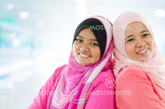 Happy Muslim women