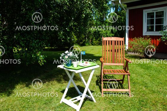 Chair with birthday table