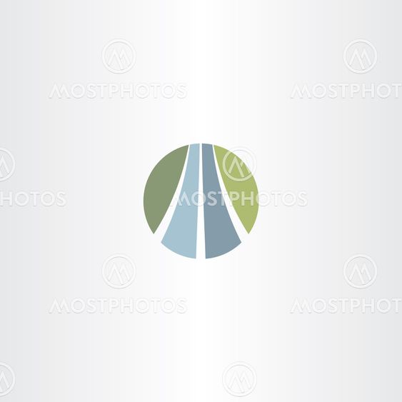 auto road icon highway logo vector