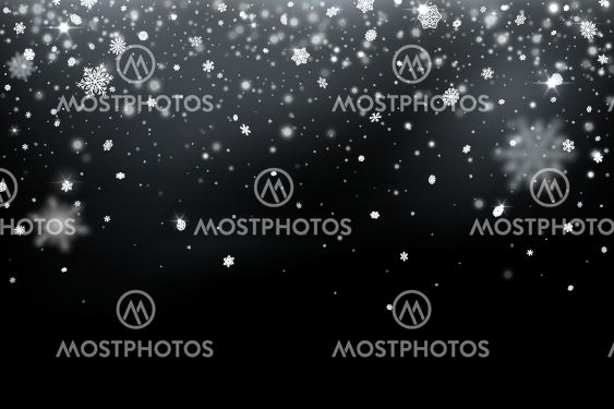 Falling snowflakes