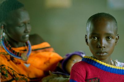 Masai girl at doctor