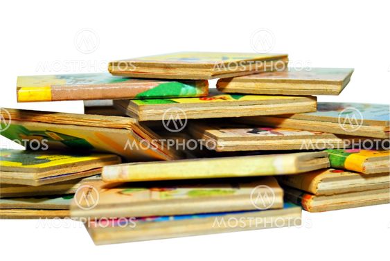 Stack of Old Children's Books