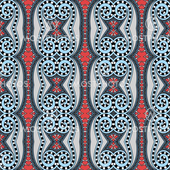 seamless geometry vintage pattern, ethnic style ornamental background, ornate floral decor for fabric design, endless texture