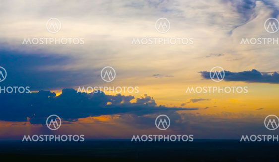 beautiful bright sunset