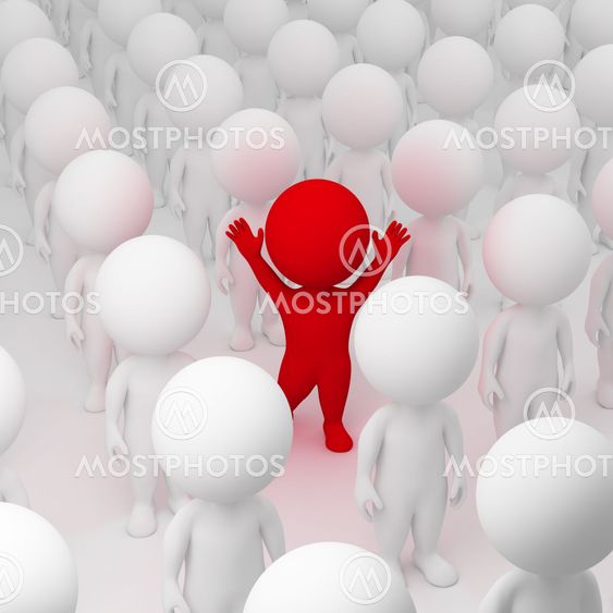 3d small people - segregate