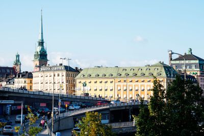 morgonrusning en vanlig dag i Stockholm