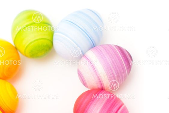 Rainbow Easter eggs