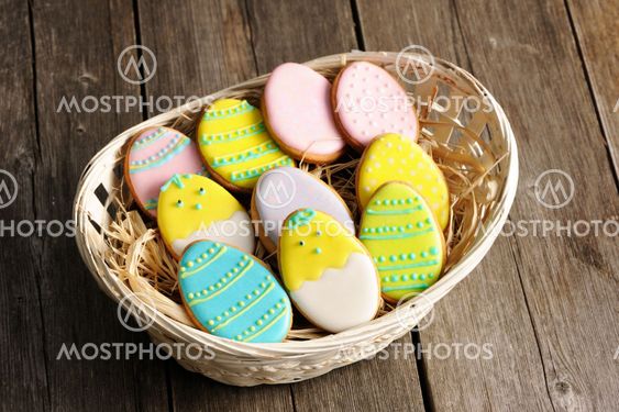 Easter homemade gingerbread cookie