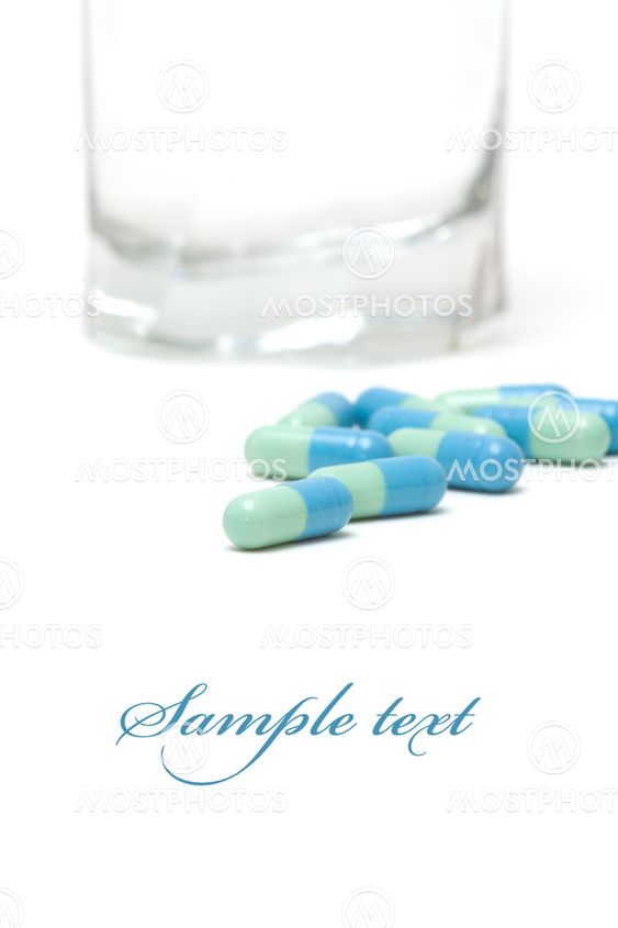 Blue-green pills