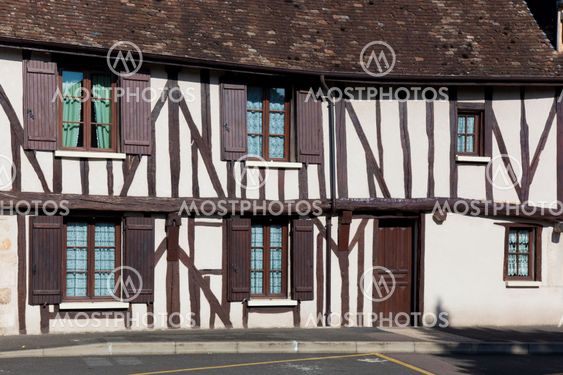 Street of Provins, Ille de France, France