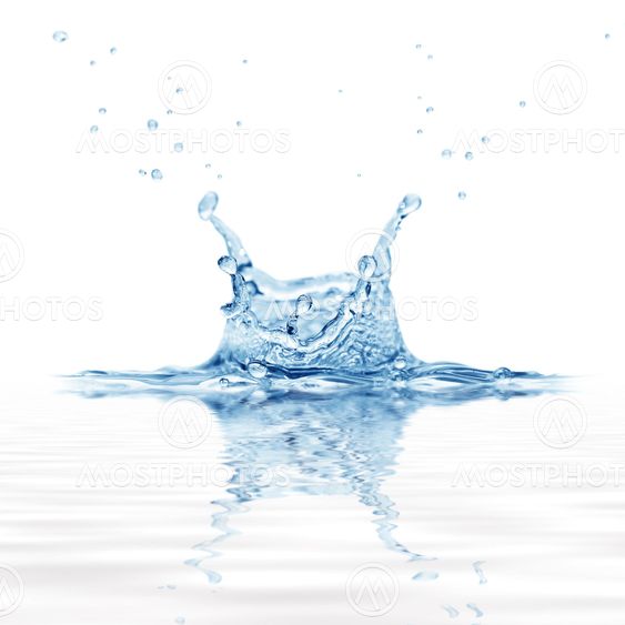 splash water