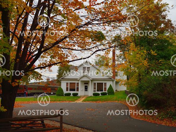 Fall colors and home.