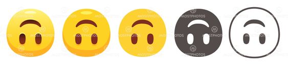 Upside down emoji