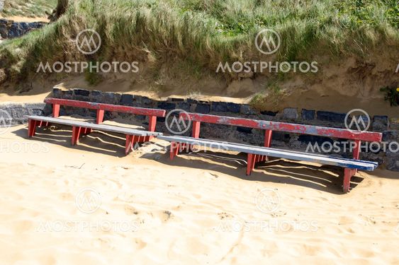 Ballybunion seaside benches