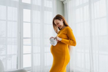 Pregnancy motherhood people expectation future. Pregnant...