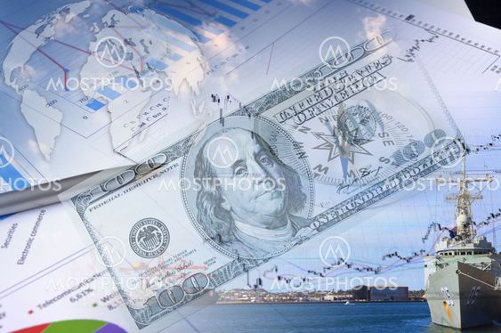 Financial and business charts and graphs