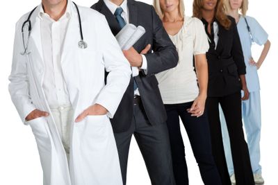 Group of people with different occupations