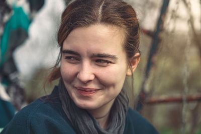portrait of a smiling young woman