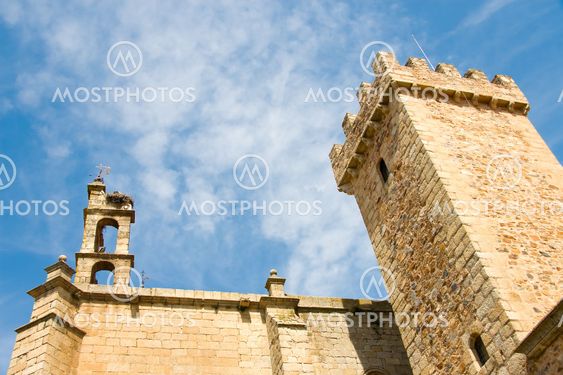 Tower of the old quarter of Caceres