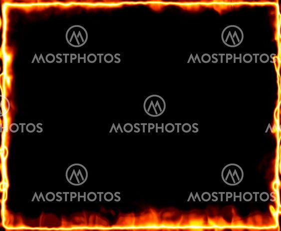 fire burning frame