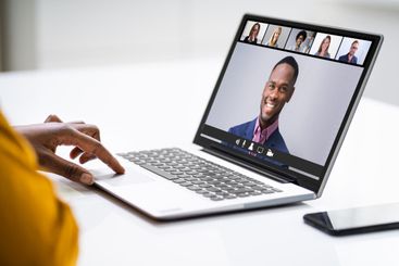 Online Video Conference Work Call