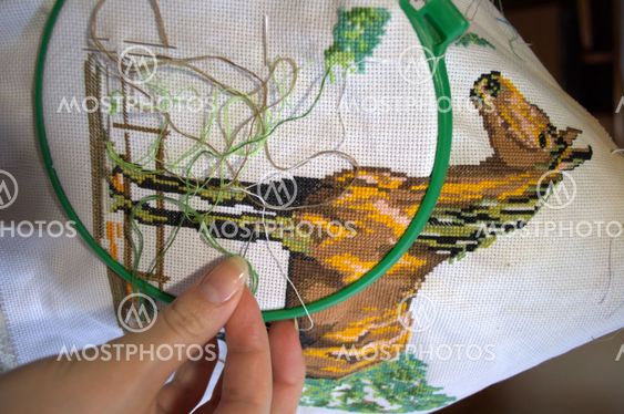 embroidery a dagger - a horse