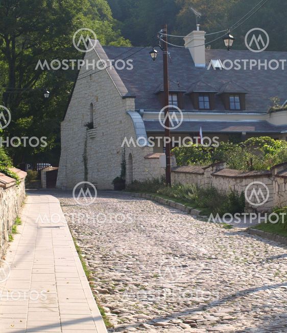 Road and house