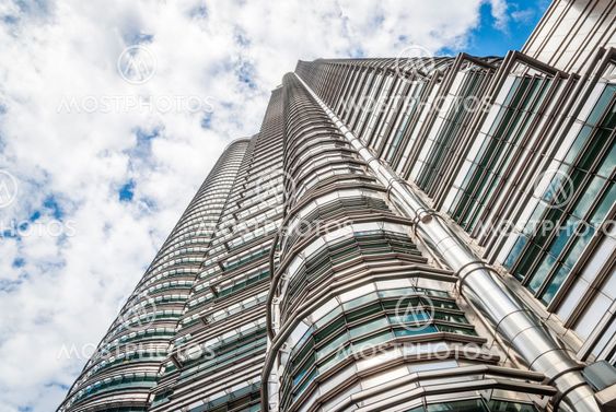 Petronas twin towers detail, Kuala Lumpur