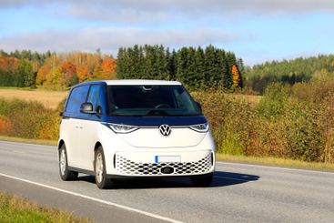 Volkswagen ID Buzz Battery Electric Van on Road
