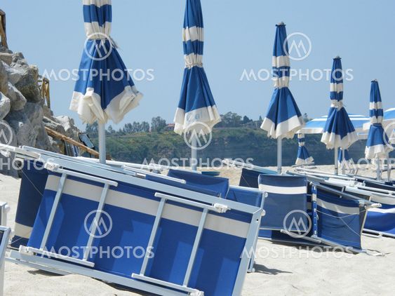Tropea - Deckchairs and Umbrellas