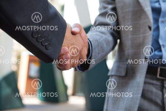 Business people shaking hands