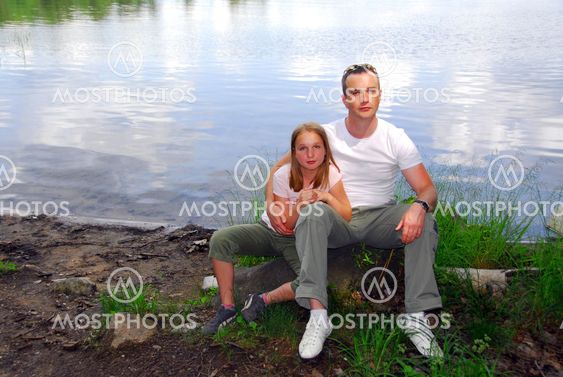 Portrait father daughter
