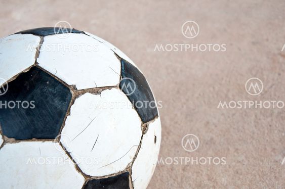 Old soccer ball