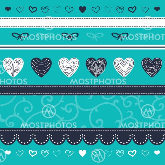 Turquoise floral ornament