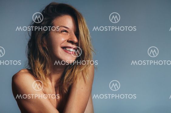 Portrait of beautiful young woman smiling