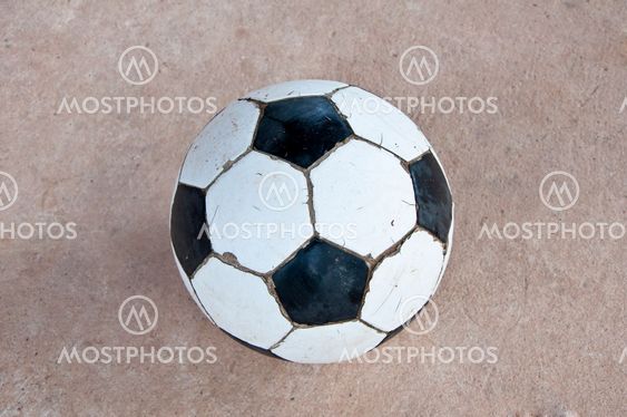 Old soccer ball