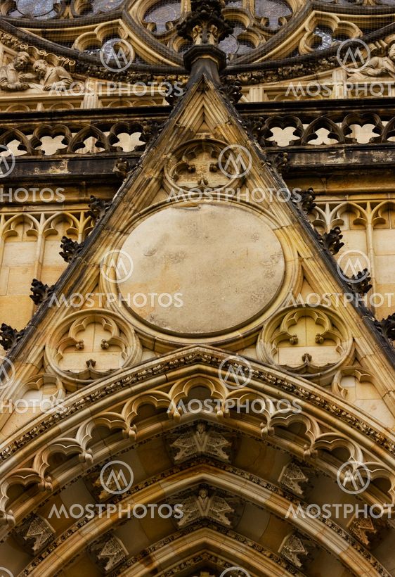 Exterior of Saint Vitus's Cathedral in Prague