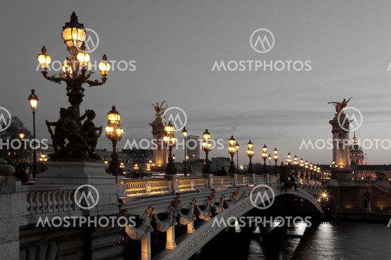 Alexander III bridge, Paris, France