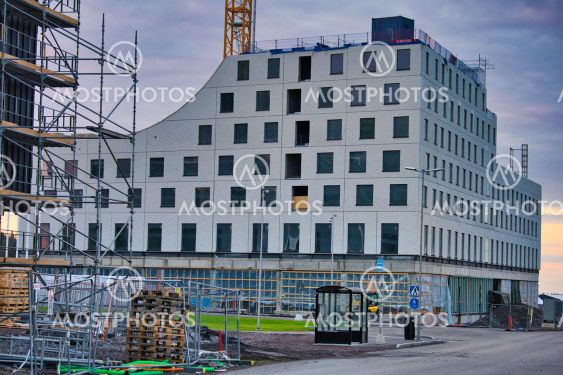 Hotell som byggs i nya Kirunas centrum