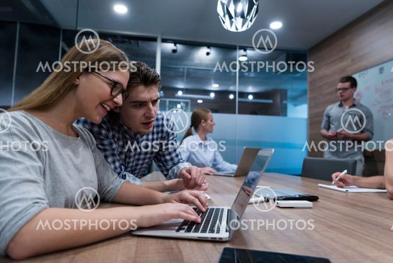 startup business team on meeting