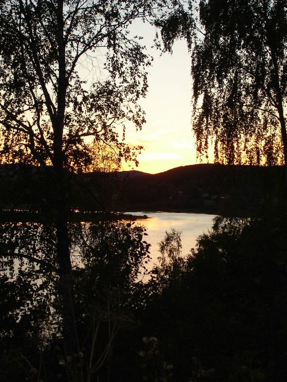 Sunset over Stödesjön.