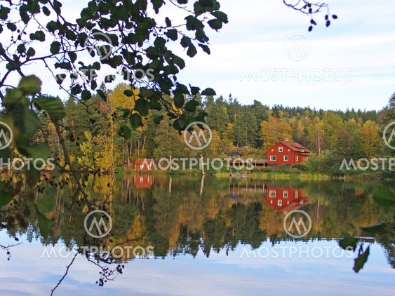 Autumn evening in Sweden